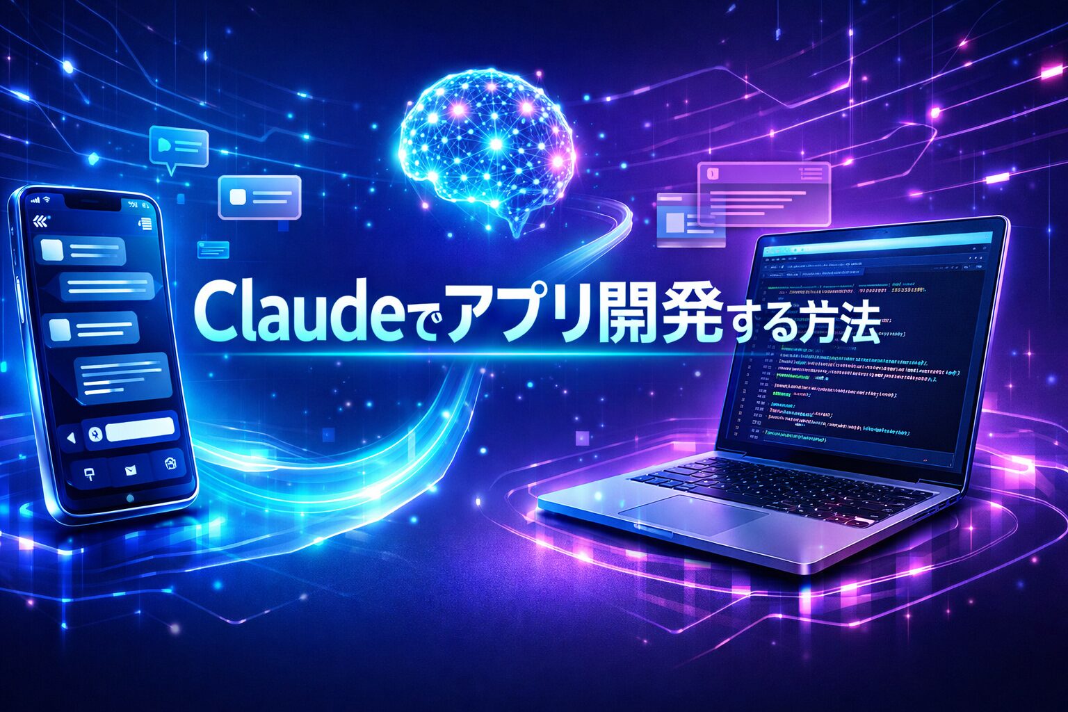 Claudeでアプリ開発する方法アイキャッチ画像