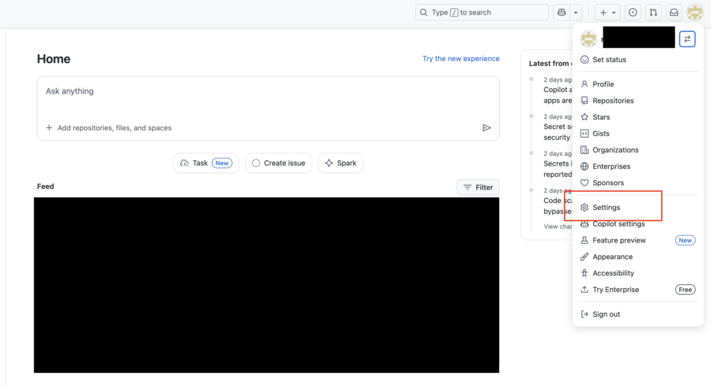 Setting→Developer settings