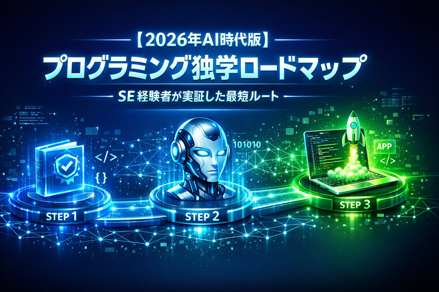 プログラミング学習ロードマップアイキャッチ画像