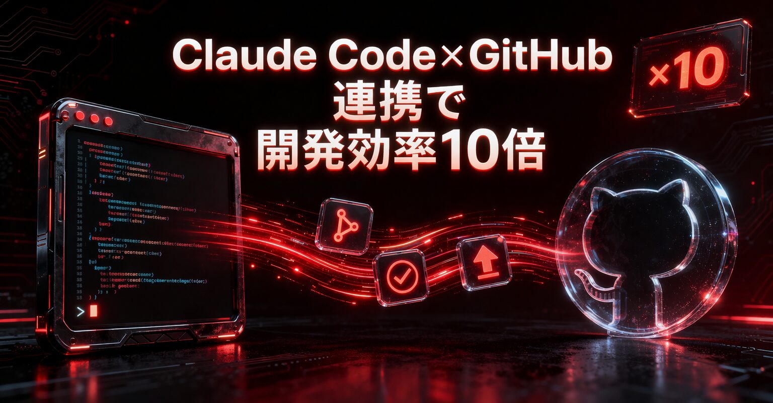 ClaudeCode、Github連携アイキャッチ画像