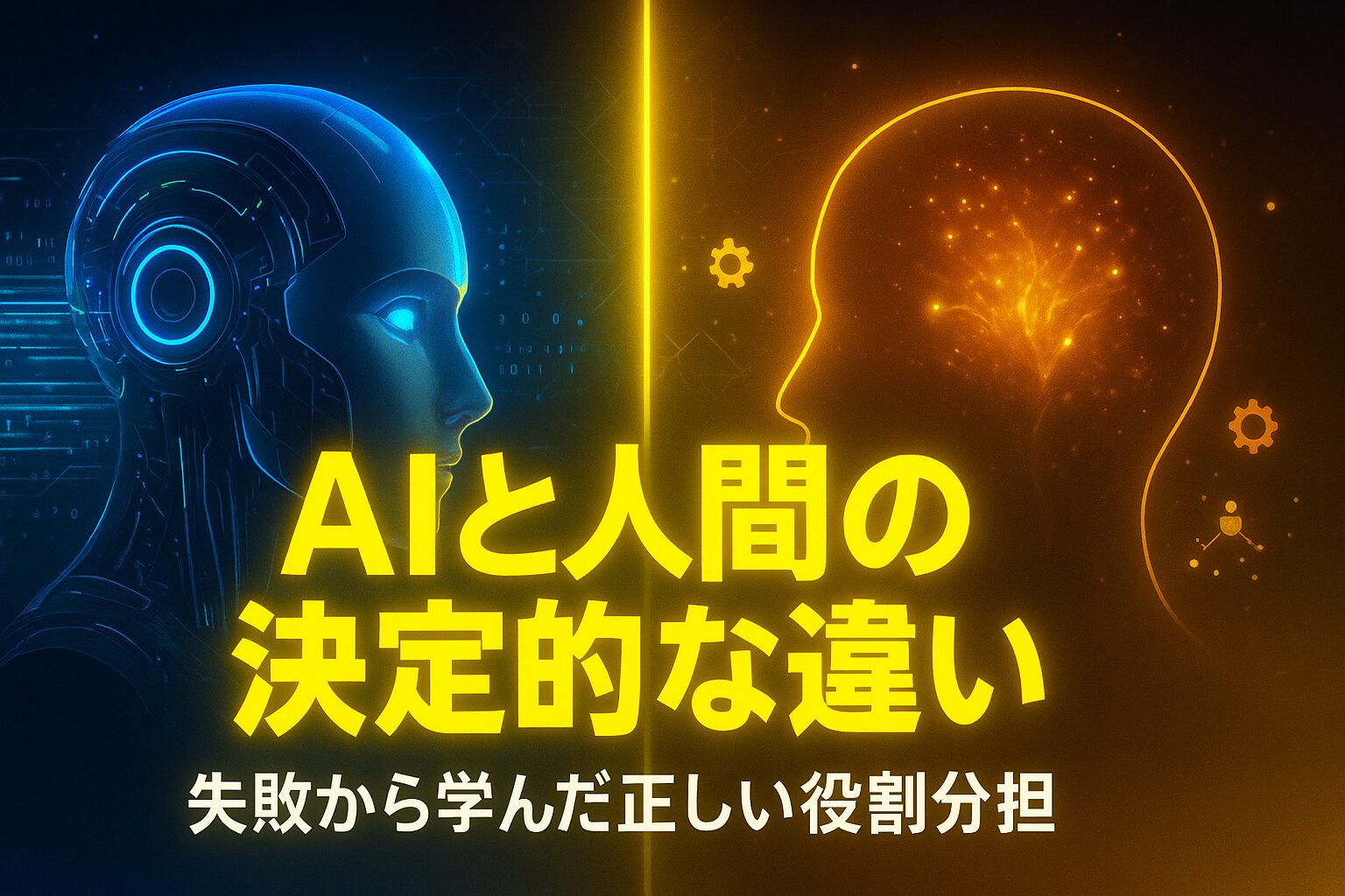 AIと人間の決定的な違い記事アイキャッチ画像