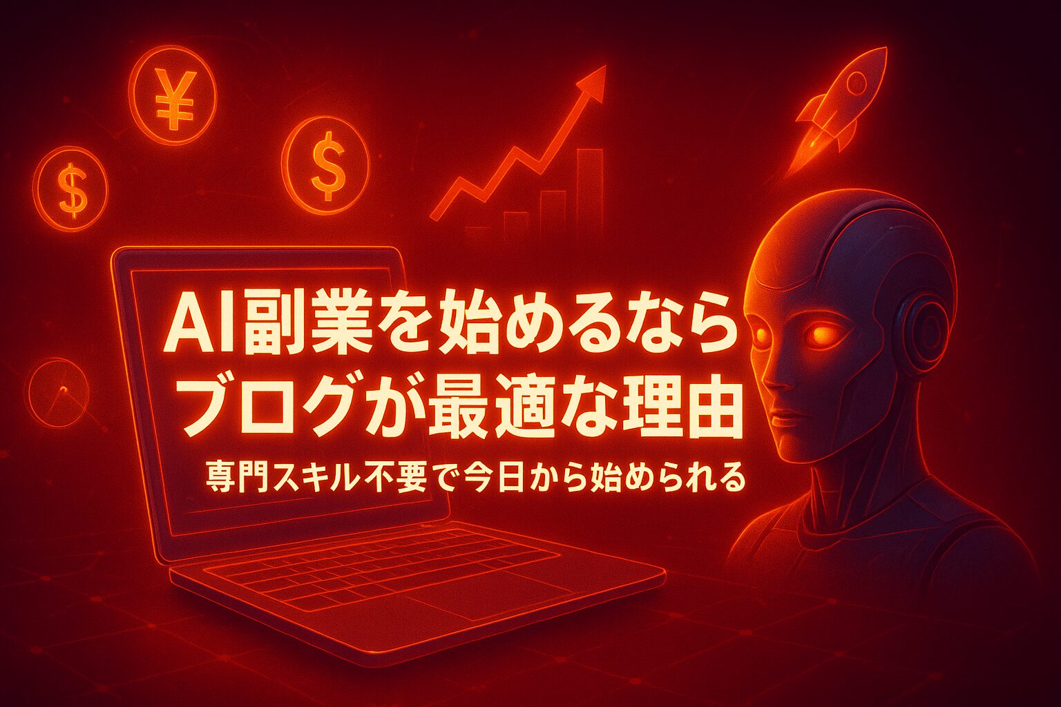 AIブログ始め方記事アイキャッチ画像