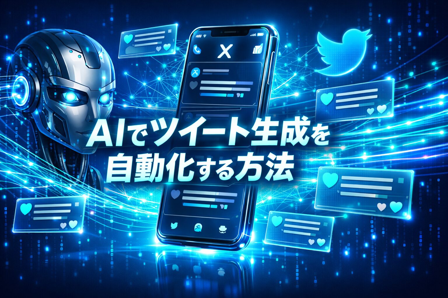 AIでツイートを生成記事アイキャッチ画像