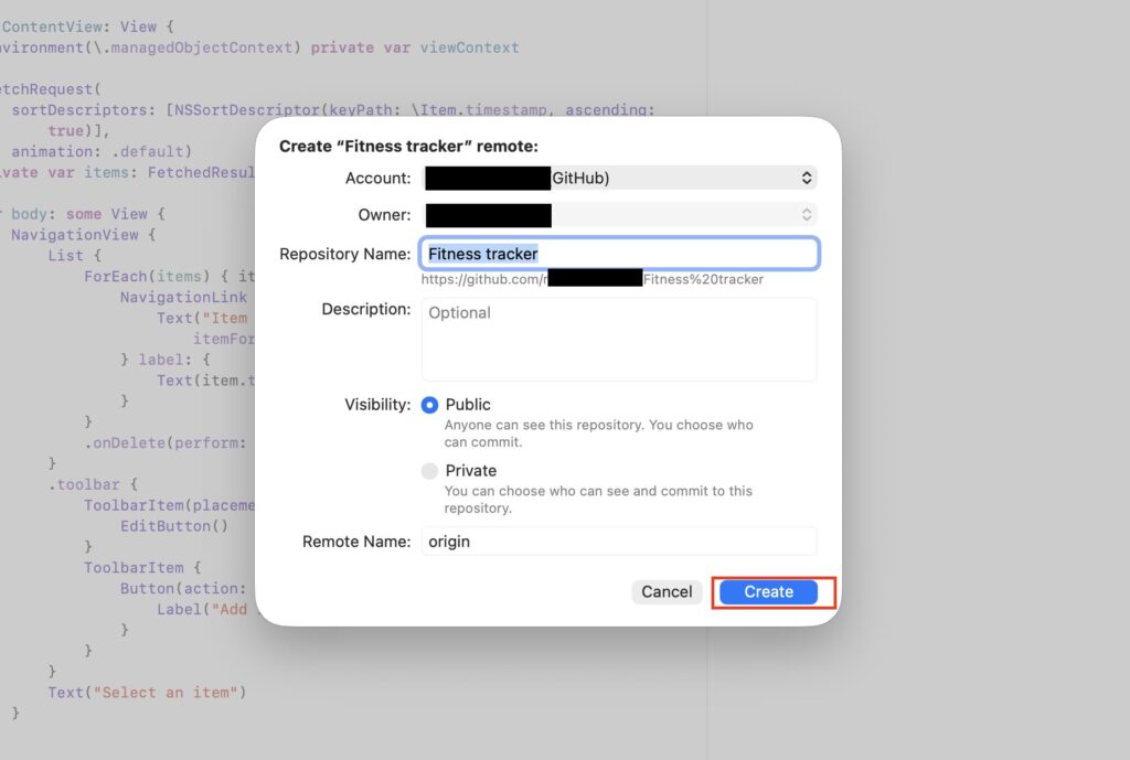 「Remotes」をcreate