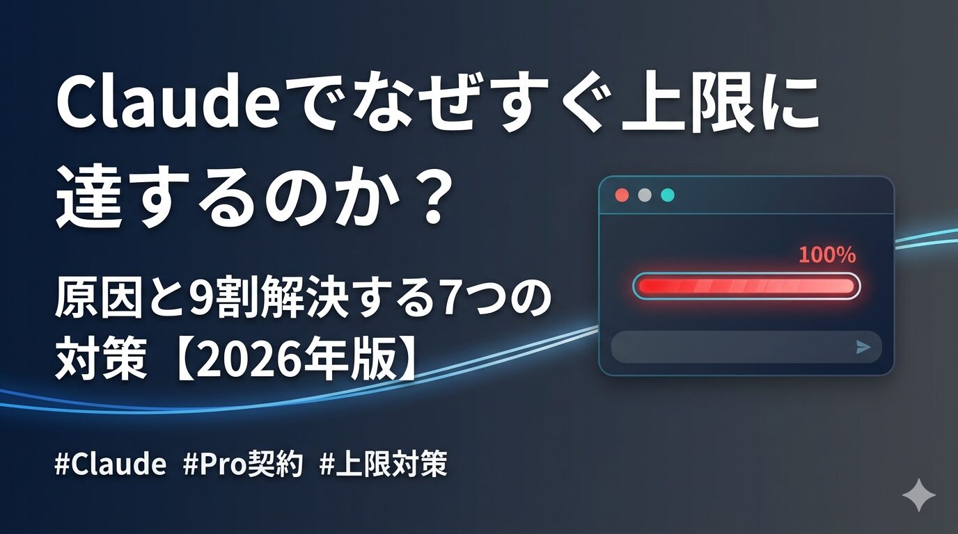 Claudeすぐ上限アイキャッチ画像