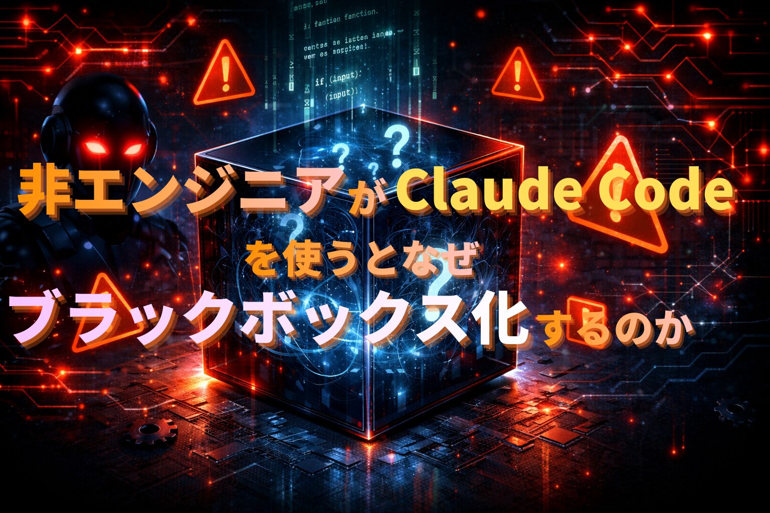 ClaudeCodeブラックボックス化記事アイキャッチ画像