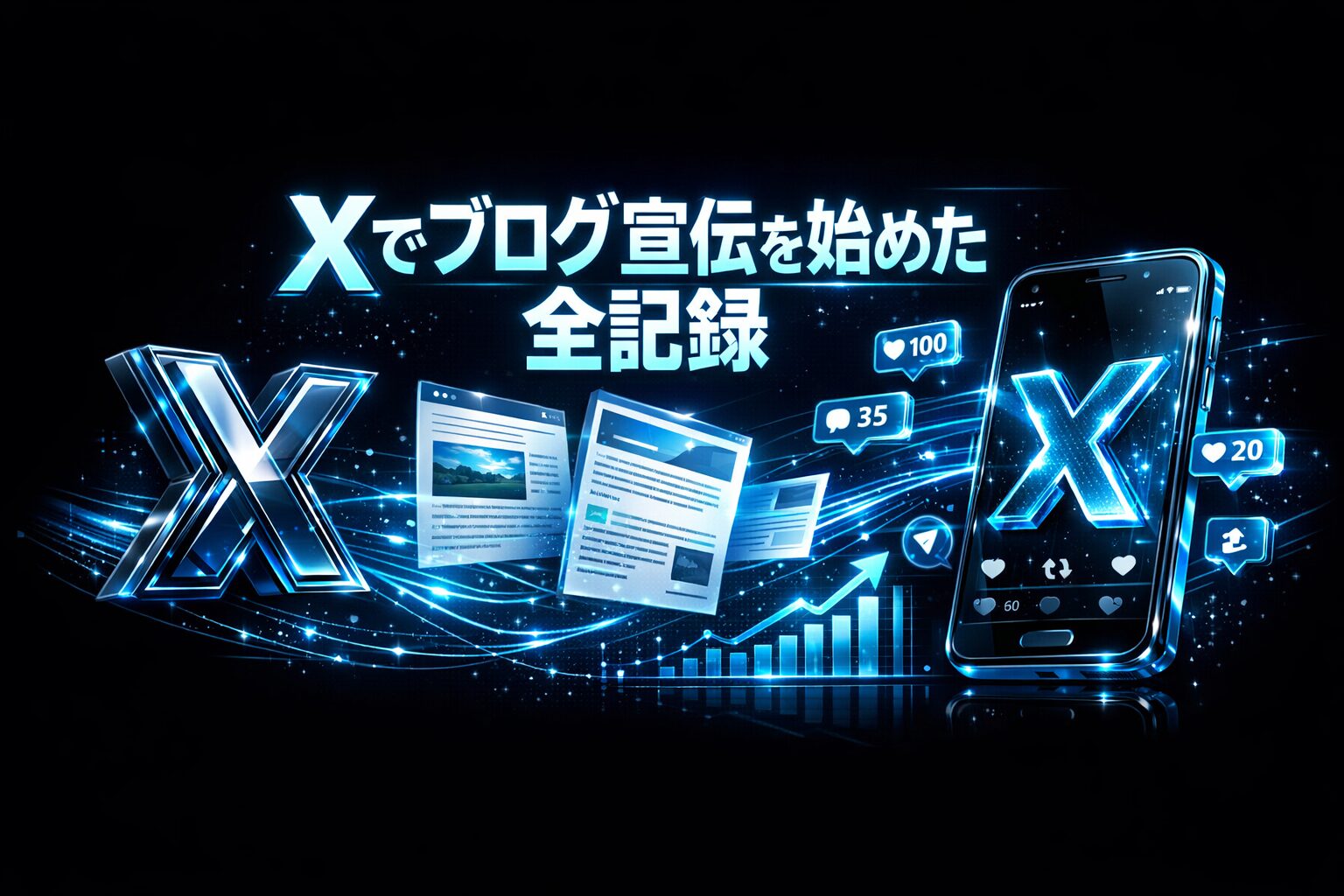 Xとブログ連携記事アイキャッチ画像