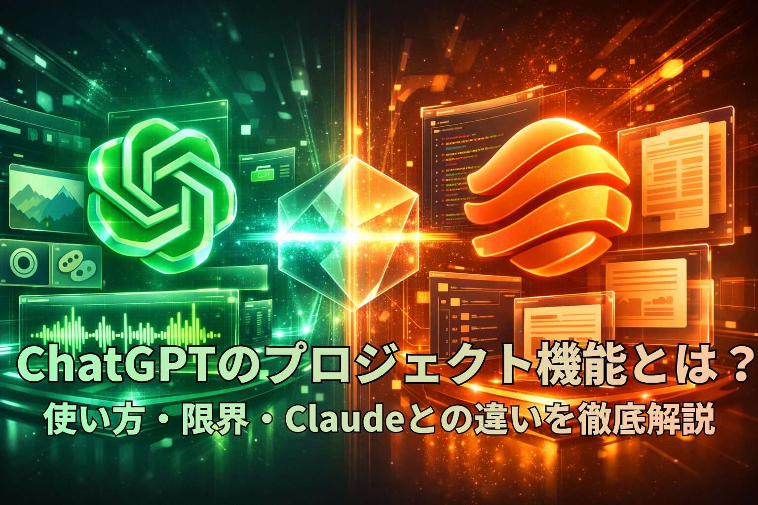 ChatGPTのプロジェクト機能記事アイキャッチ画像