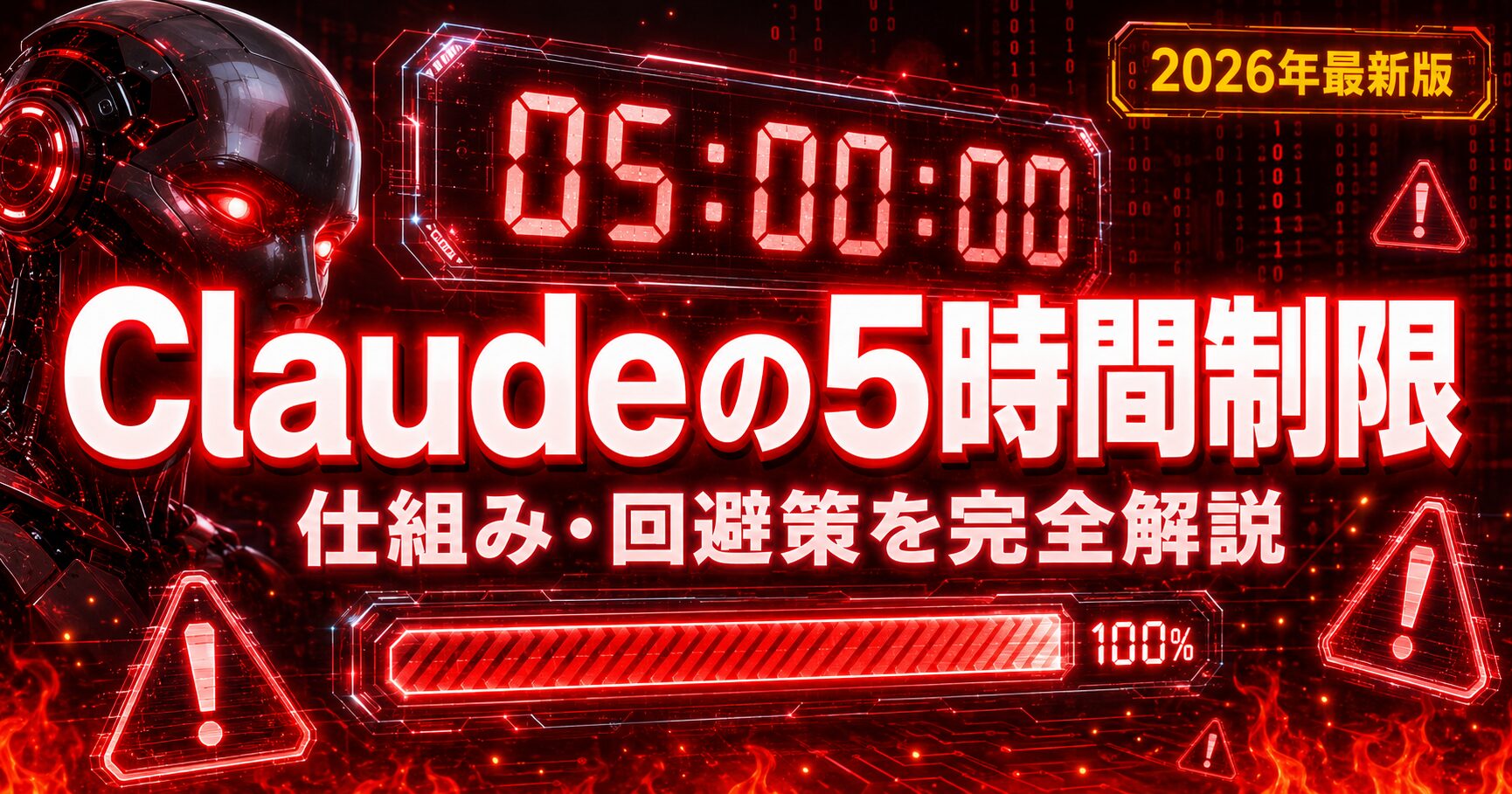 Claude５時間制限アイキャッチ画像